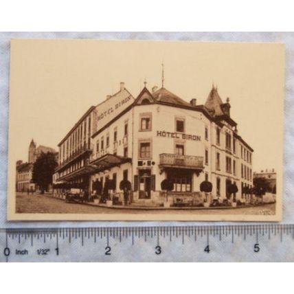 vintage postcard Hotel Biron Belgium ?