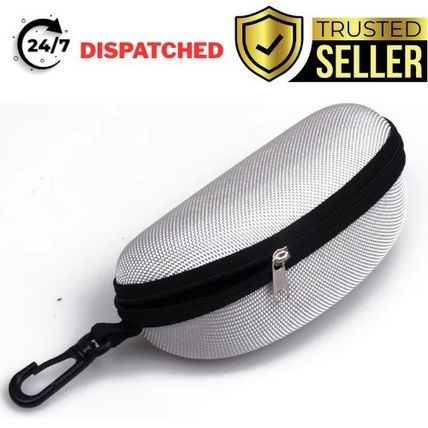 Portable Zipper Eye Glasses Sunglasses Hard Case Box Protector Large Hold Gift