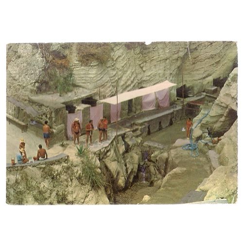ROMAN THERMAE,CAVASCURA, S. ANGELO D'ISCHIA used postcard 1963 #