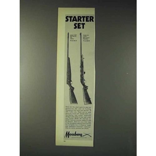 1973 Mossberg Ad - Model 183K Shotgun, Model 341 Rifle