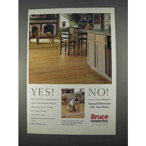 1996 Bruce Hardwood Floors Ad - Yes! No!