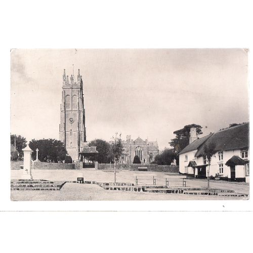 CHITTLEHAMPTON CHURCH, NORTH DEVON used postcard 1981 postmark RP =