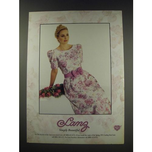 1991 Lanz Dress Ad - Simply beautiful