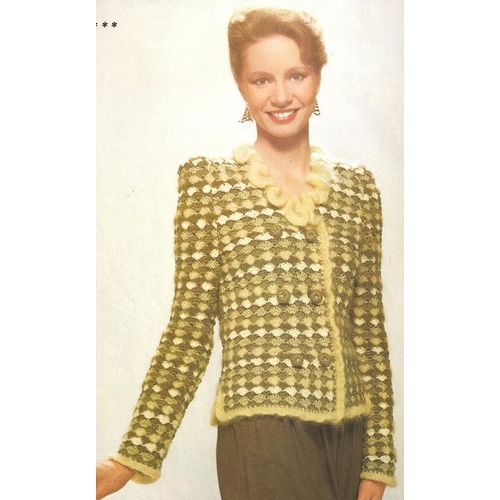 Crochet Sweater Pattern Scallops Jacket