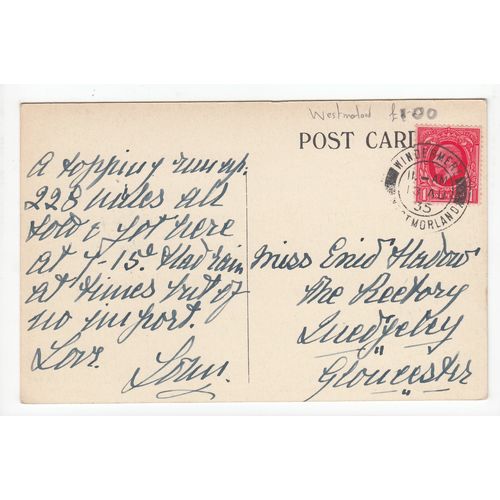 Old England Hotel Windermere Cumbria 1935 Postcard