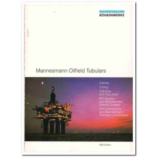 Mannesmann Rohren Werke AG 1993 Vintage Catalog Oil Oilfield Tubulars
