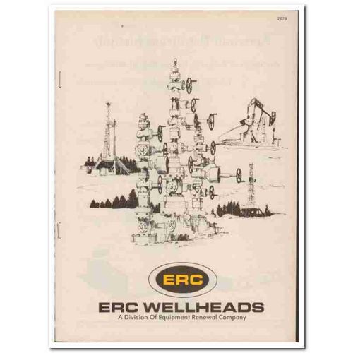Equipment Renewal Company 1983 Vintage Catalog Oil ERC Wellheads Gas