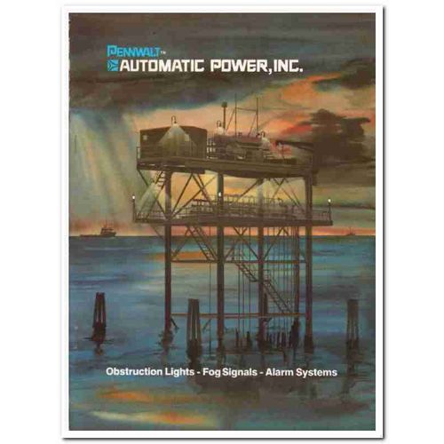 Automatic Power Inc 1983 Vintage Catalog Oil Rigs Marine Signals