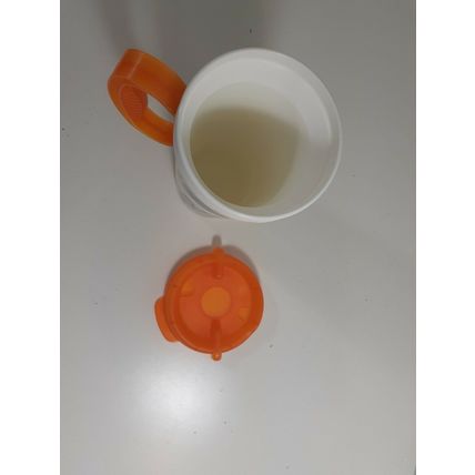 Vintage Disney Parks World Whitley Insulated Thermal Mug 16oz Mickey orange Cup