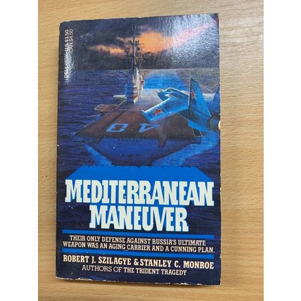 1984 1ST EDITION "MEDITERRANEAN MANEUVER" WAR FICTION USA PAPERBACK BOOK (P2)