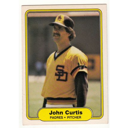 1982 Fleer baseball card 569 John Curtis– Padres