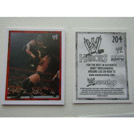 Topps - Merlin 2008 WWE Heroes Wresting Stickers 1-216 & P1-P15 Variants (EB2)