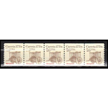 2255 7.6c Carreta Very Fine MNH Dry Gum PNC 1/5 X2973