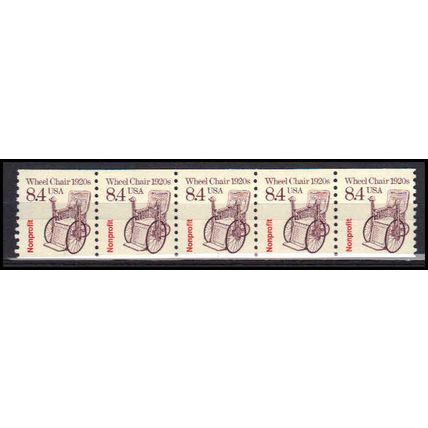 2256 8.4c Wheel Chair Fine MNH Dry Gum PNC 1/5 X3018