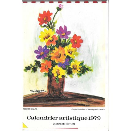 Calendrier Artistique 1979 Peinture d'Handicapée