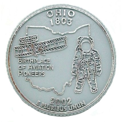Ohio State Quarter Fridge Magnet