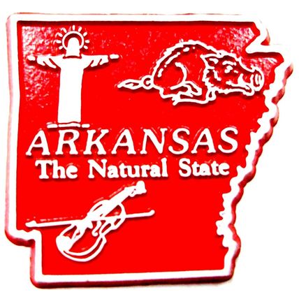 Classic Arkansas The Natural State Fridge Magnet