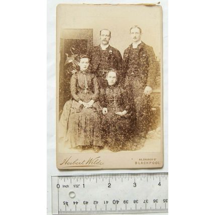 Cabinet photo - Herbert Wilde, Blackpool - family