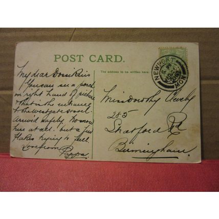 COMMERCIAL STREET NEWPORT MONMOUTHSHIRE, WALES used antique postcard 1909 pm a =