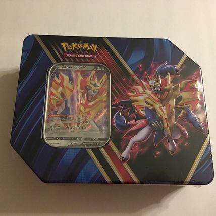 New Pokemon Holo Zamazenta Premium Tin