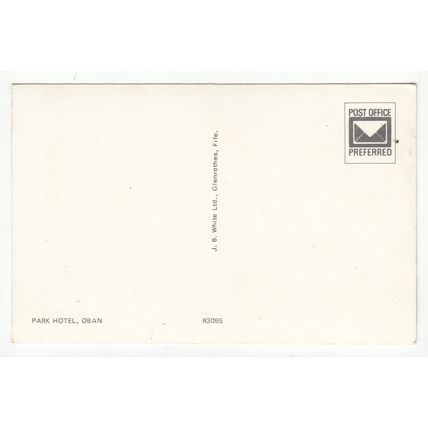 The Park Hotel Oban Postcard Argyllshire