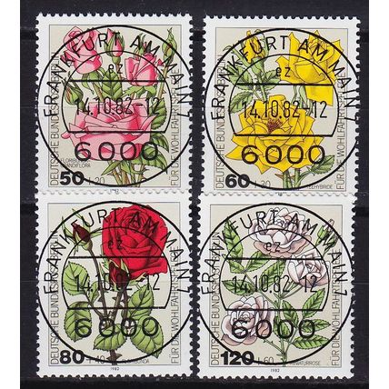 GERMANY BERLIN [1982] MiNr 0680-83 ( O/used ) [03] Blumen