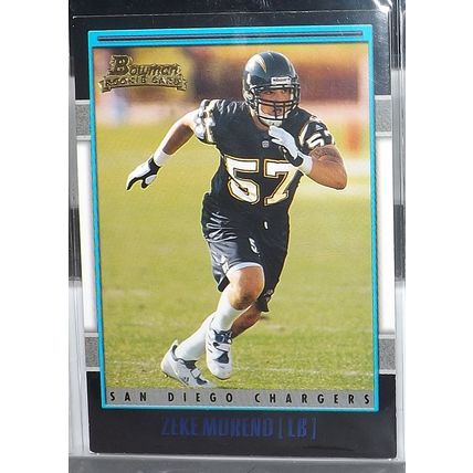 2002 Bowman ZEKE MORENO (Chargers) Rookie Card #215