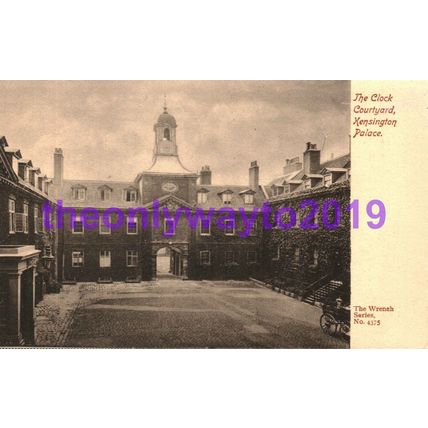 Clock Courtyard, Kensington Palace, London, Wrench Postcard 1900/10s?