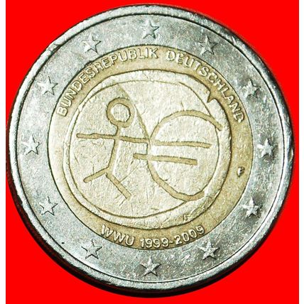 ⰆMONETAR UNION:GERMANY★2 EURO 1999-2009F BADEN-WUERTTEMBERG★LOW START★NO RESERVE