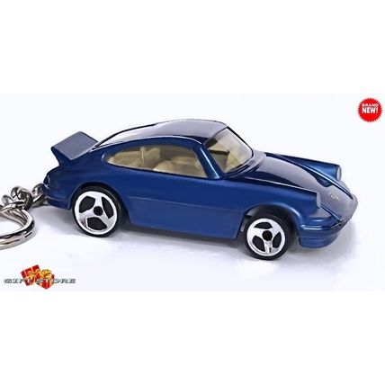 RARE KEYCHAIN BLUE PORSCHE 911 CARRERA TURBO CUSTOM Ltd GREAT GIFT NOVELTY