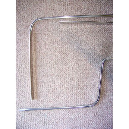 1966 CHRYSLER IMPERIAL REAR SEAT SURROUND TRIM OEM 3 PCS