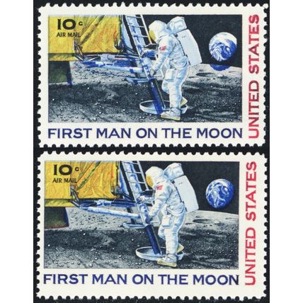 C76, Mint NH 10¢ With Large Blue Color Shift Error With Normal * Stuart Katz