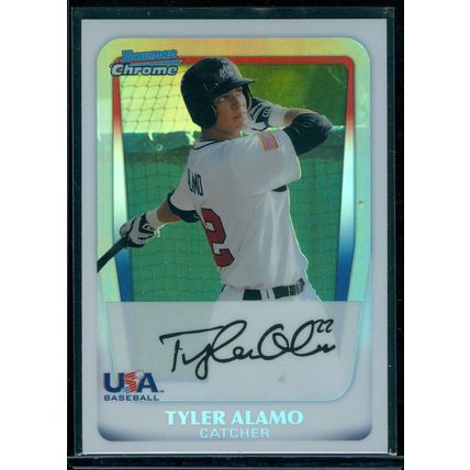 2011 Bowman Chrome Draft Prospects Refractors #BDPP92 Tyler Alamo