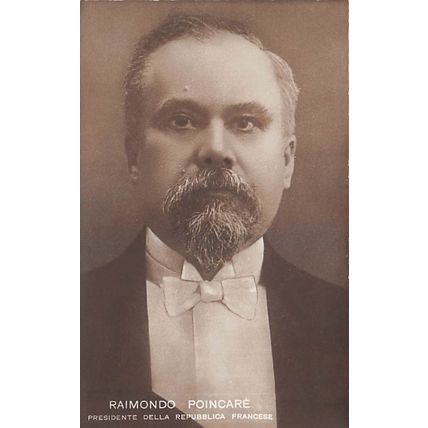 Raymond Poincare. President della Republica Francese : real photo-style postcard