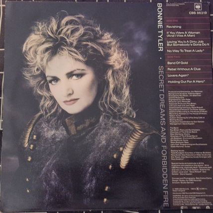 Bonnie Tyler – Secret Dreams And Forbidden Fire (CBS86319) 1986 (LP)