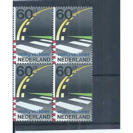 Netherlands stamps. 1982 Dutch Road Safety Organisation MNH block of 4 (AK594)