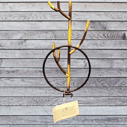 Blue Jay Bird Metal Wall Hanger - Plant - Accessories - Crafts