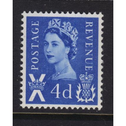 S8Ev 4d Ultramarine PVA GUM NO WATERMARK SCOTLAND - Unmounted Mint