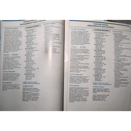 1989 Digital Equipment Corp Seminars Catalog - For Technical & Management