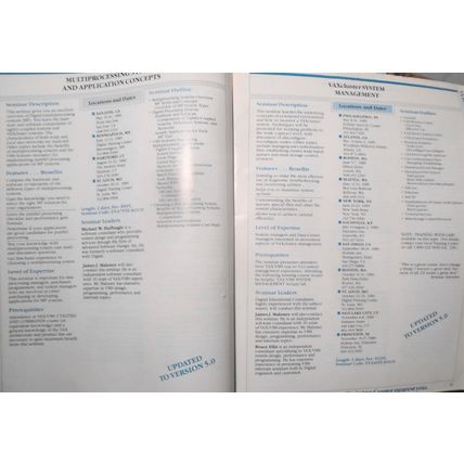 1989 Digital Equipment Corp Seminars Catalog - For Technical & Management
