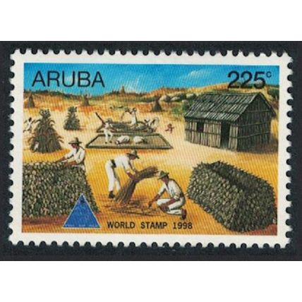 Aruba Villagers processing Corn World Stamp Day 1998 MNH SG#229