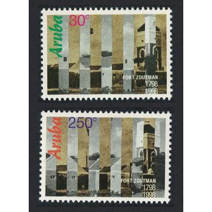 Aruba Fort Zoutman 2v 1998 MNH SG#219-220