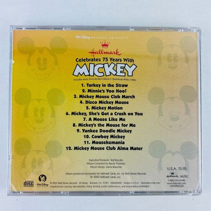 Hallmark Celebrates 75 Years With Mickey CD NEW SEALED