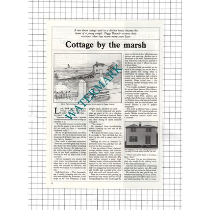 Marsh Farm Cottage Essex Tom Whymark Peggie Downie - 1988 Article