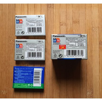 8 PANASONIC / JVC MINI DVC TAPES LP90/SP60 New & Sealed