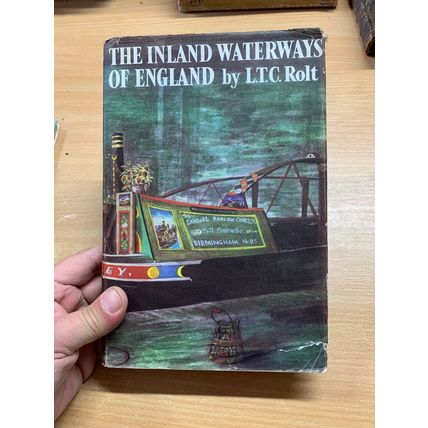 1970 "THE INLAND WATERWAYS OF ENGLAND" L T C ROLT HB BOOK & FOLD OUT MAP (P4)