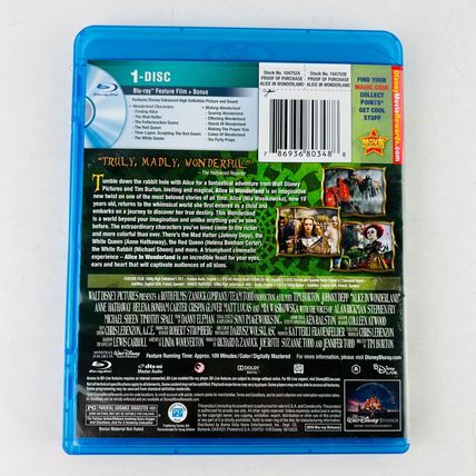 Alice in Wonderland Blu-ray Johnny Depp, Mia Wasikowska, Anne Hathaway