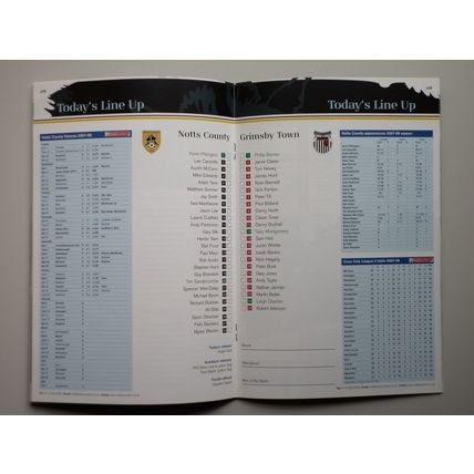 NOTTS COUNTY v GRIMSBY TOWN League 2 02/02/2008