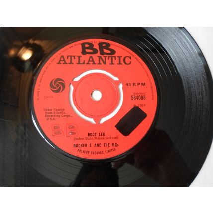 7"1964. BOOKER T AND THE MGs . GREEN ONIONS,ATLANTIC 584088.BOOT LEG. EXCELLENT