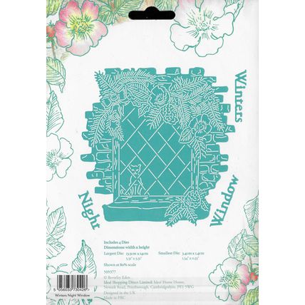 Beverley Eden Winters Night Window Die Set. Die Cutting Cardmaking Crafts